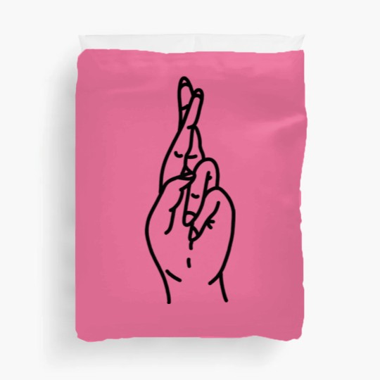 Discover Hand Fingers Crossed Duvet Covers