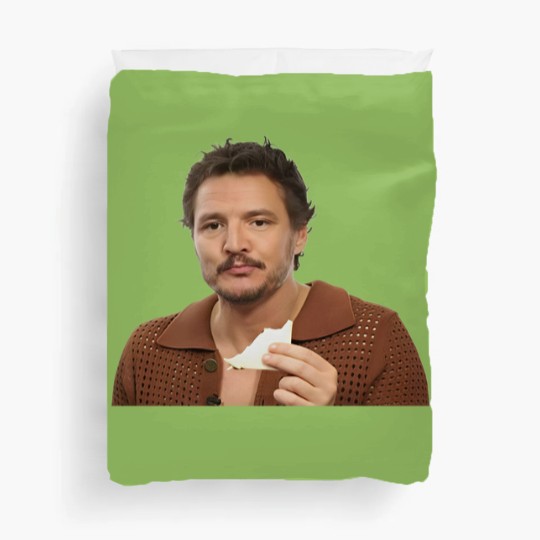 Discover Pedro Pascal Eating Sandwich Duvet Covers, Pedro Pascal  Duvet Covers