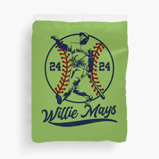 Discover Willie Mays Duvet Covers, Vintage Aesthetic Art Willie Mays Duvet Covers