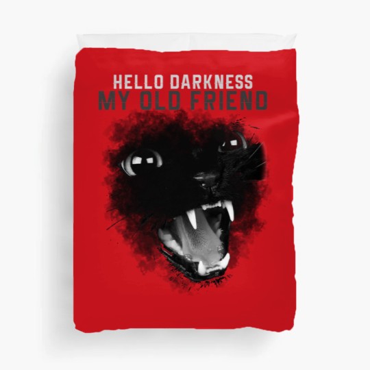 Discover Hello Darkness my old friend Duvet Covers