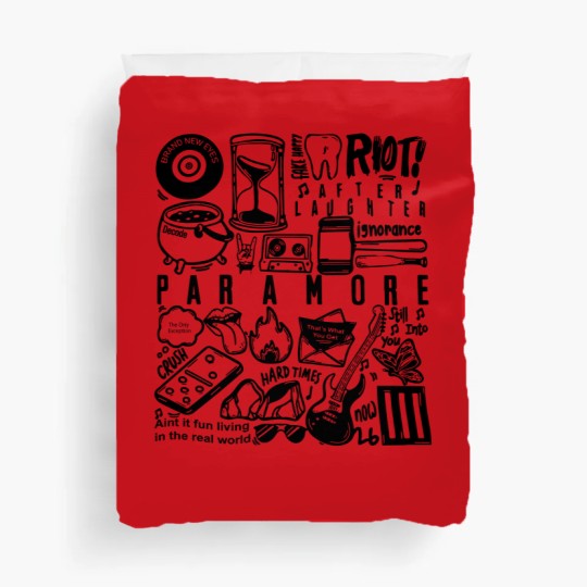 Discover Paramore Tattoo Duvet Covers, 2023 Paramore Tour Duvet Covers