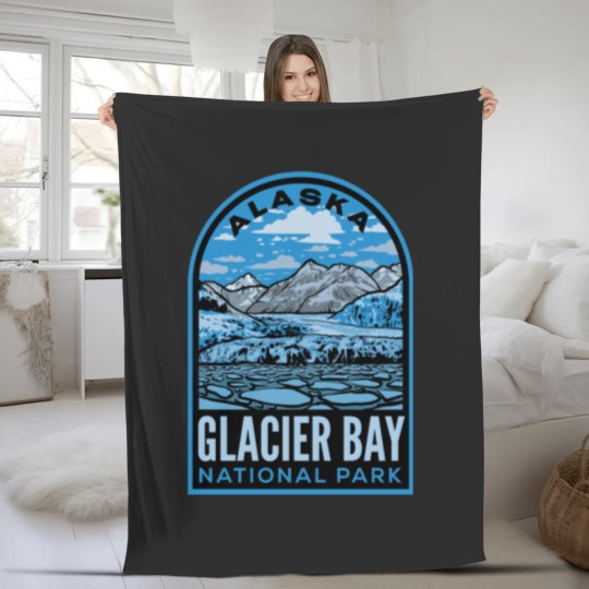 Discover Glacier Bay National Park Fleece Blankets