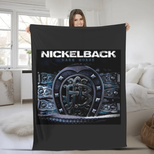 Discover Rare Dark Horse Nickelback Unisex Gift For Fans Fleece Blankets