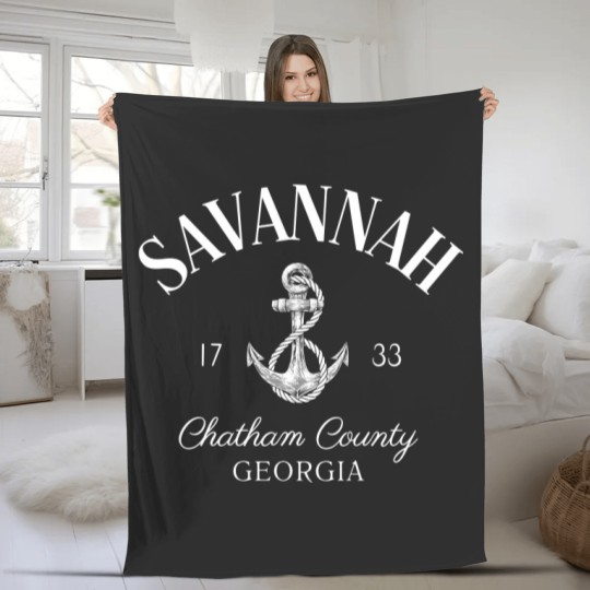 Discover Savannah Georgia Fleece Blankets, Soft and Comfortable Fleece Blankets