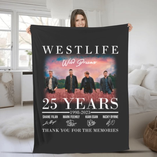 Discover Westlife Fleece Blankets, Westlife Anniversary Fleece Blankets, Westlife Music Fleece Blankets Fleece Blankets, Westlifes Signature