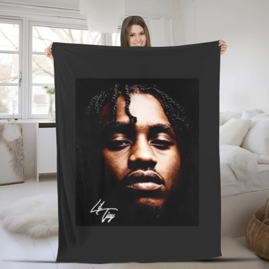 Discover Lil Tjay Fleece Blankets Gift For Women and Man Lil Tjay Fleece Blankets Rapper Lil Tjay
