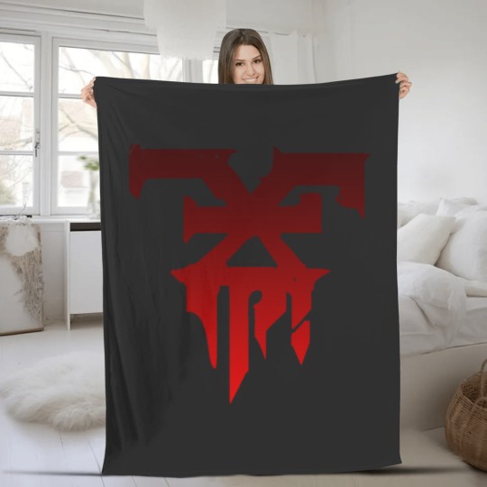 Discover Khorne symbol Fleece Blankets