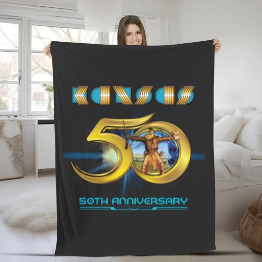 Discover Kansas Band 50th Anniversary Fleece Blankets
