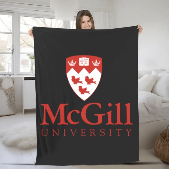 Discover McGill Univ Logo Fleece Blankets