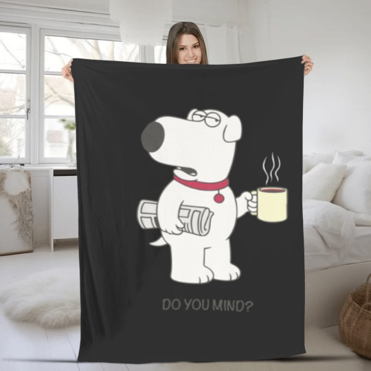 Discover Brian Griffin Happy Fleece Blankets | Family Guy
