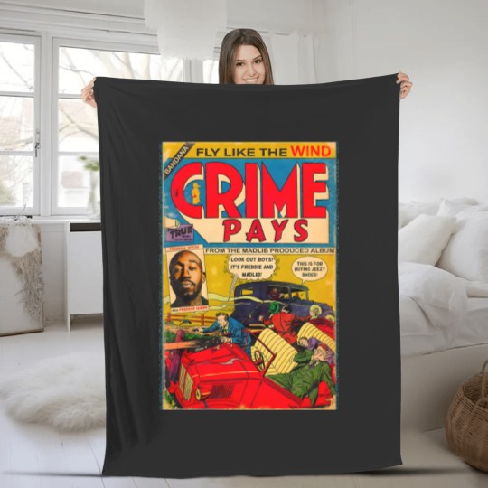 Discover Freddie Gibbs Madlib   Pays Comic Book Poster Fleece Blankets