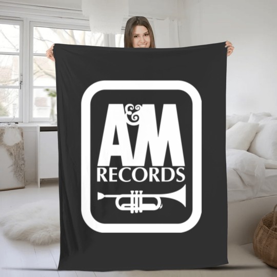 Discover A&M Records Fleece Blankets - Defunct Record Company Logo