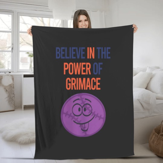 Discover Grimace Mets Fleece Blankets up to 5xl | NY Mets Humorous Gift, New York Baseball Winning Streak Fan Lucky Charm McD's Grimace, Orange and blue, Truth