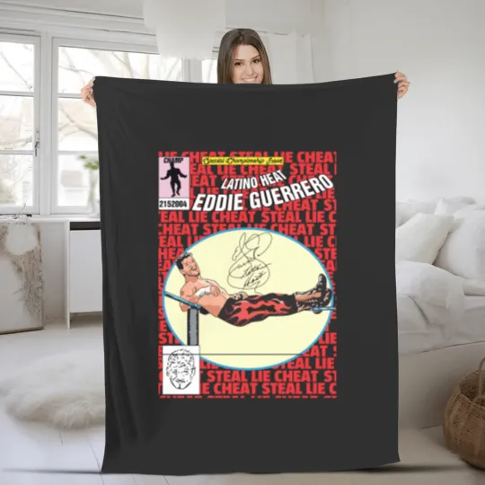 Discover Rare Eddie Guerrero Fleece Blankets Cotton Unisex S-5XL Fleece Blankets