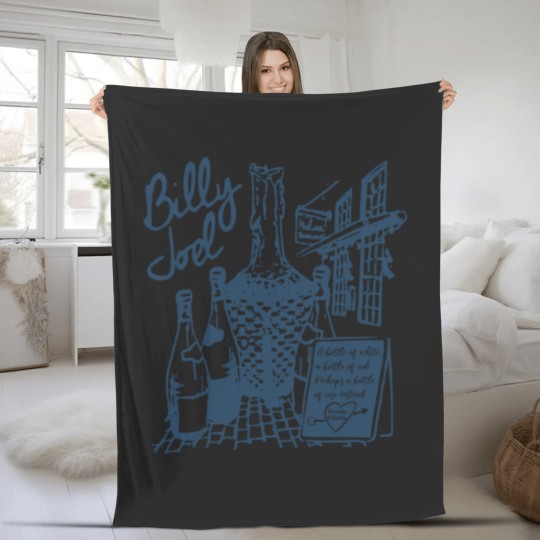 Discover Vintage Billy Joel Concert Crewneck Unisex Fleece Blankets