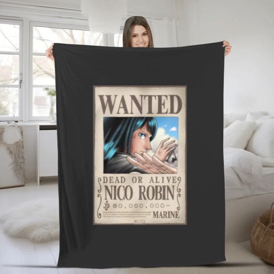 Discover WANTED NICO ROBIN Fleece Blankets
