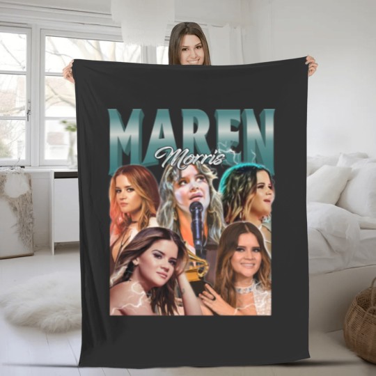 Discover Maren Morris Vintage 90S Fleece Blankets, Country Music Fleece Blankets, Country Song Fleece Blankets