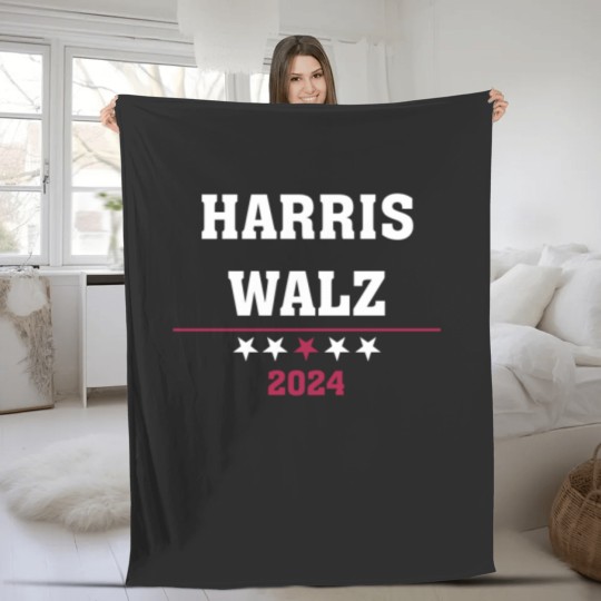 Discover Kamala Harris Tim Walz 2024 ,Democrat VP Vice President USA Election Fleece Blankets