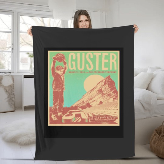 Discover Guster 25th Anniversary Show Red Rocks Amphitheatre Fleece Blankets