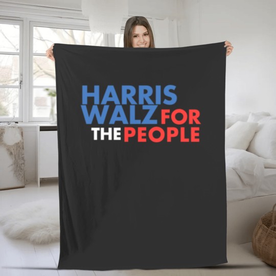 Discover Harris Walz For The People, Harris Walz , Harris Walz Fleece Blankets
