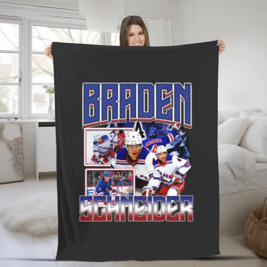 Discover Braden Schneider Fleece Blankets Ice Hockey American