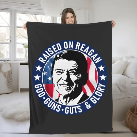 Discover Ronald Reagan Raised On Reagan Fleece Blankets