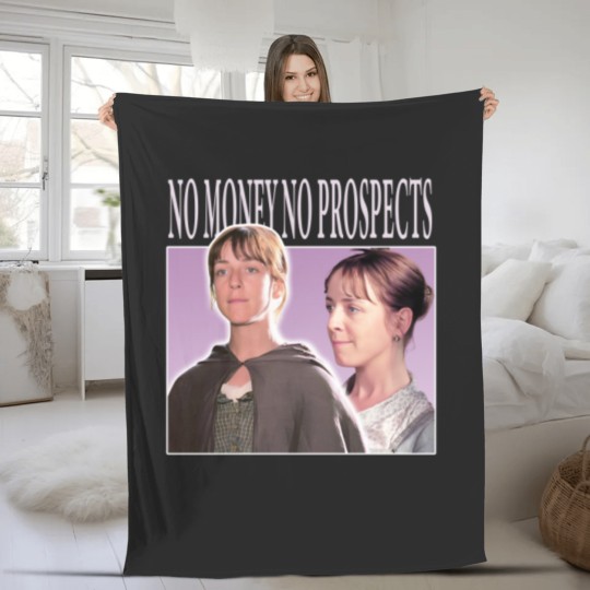 Discover No Money No Prospects Fleece Blankets, Pride and Prejudice Fleece Blankets, Charlotte Lucas Fleece Blankets
