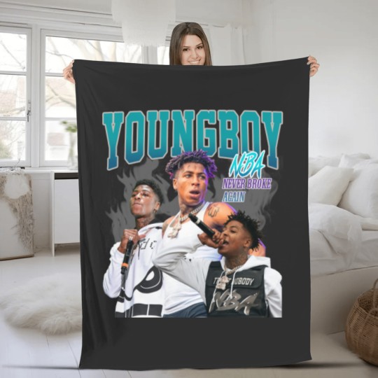 Discover Youngboy Fleece Blankets, Vintage Youngboy Fleece Blankets, Retro Youngboy Fleece Blankets
