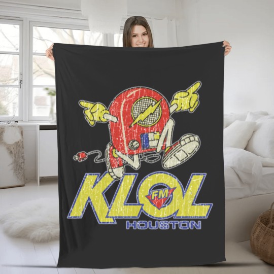 Discover KLOL FM Houston 1970 Fleece Blankets