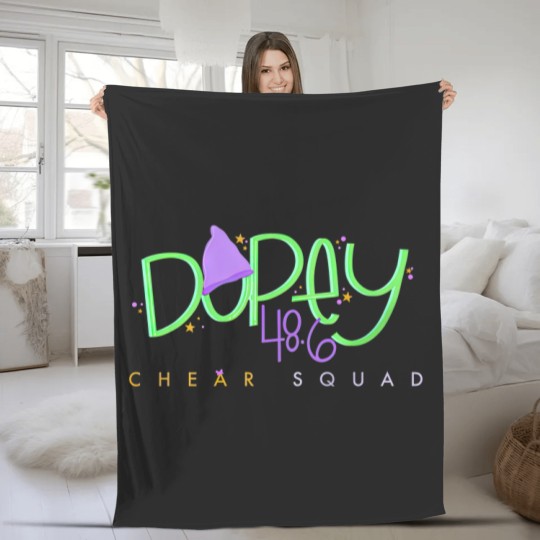 Discover Dopey Challenge ChEAR Squad Fleece Blankets, WDW Dopey Runner Cheering Family Fleece Blankets