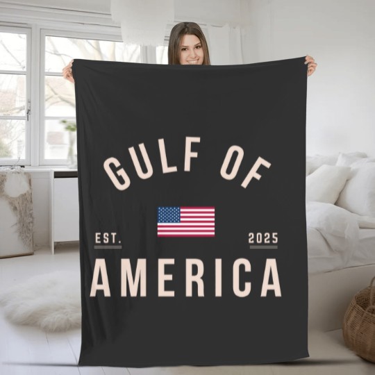 Discover Gulf of America Fleece Blankets, Comfort Colors Unisex Patriotic Fleece Blankets, United States of America Fleece Blankets