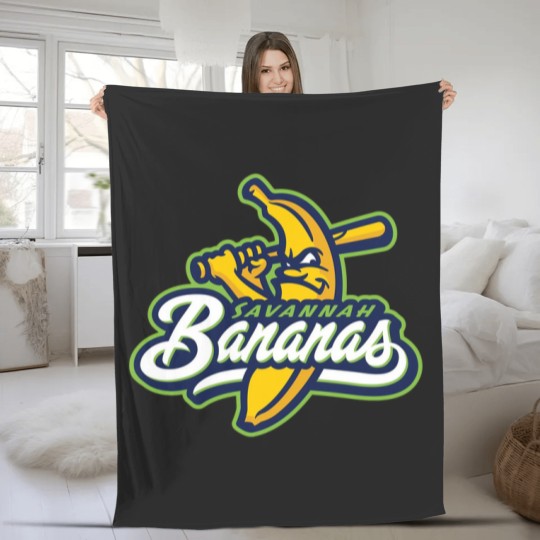 Discover #Savannah #Bananas Baseball Men Women Fleece Blankets
