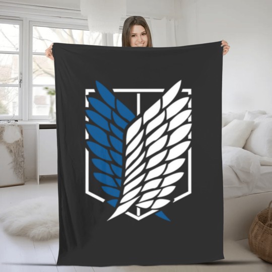 Discover Shingeki no kyojin logo Fleece Blankets
