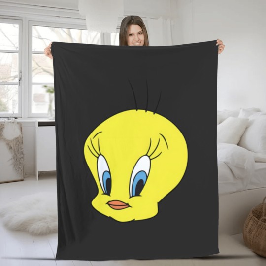 Discover Tweety Bird  gender neutral short sleeved Fleece Blankets