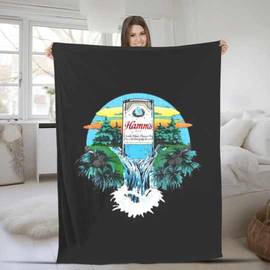 Discover Hamm's Beer 1970s Fleece Blankets