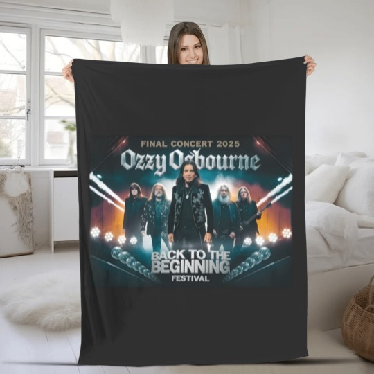 Discover Ozzy Osbourne Black Sabbath Final Concert 2025 Fleece Blankets