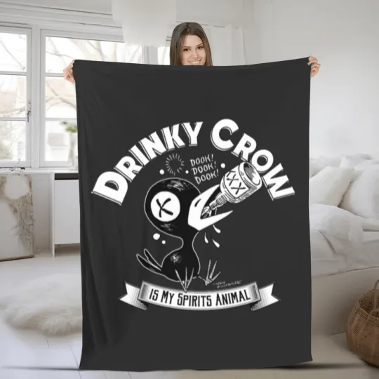 Discover Drinky Crow Team Fleece Blankets