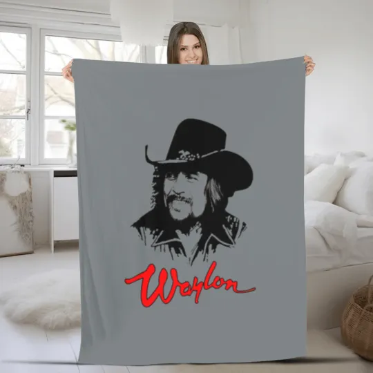 Discover Waylon Jennings Outlaw Movement In Country Music Unisex Fleece Blankets, The Waylors the house band Fleece Blankets