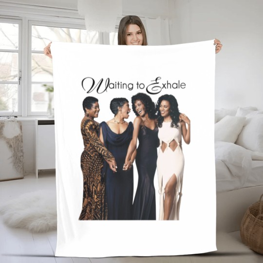 Discover Waiting To Exhale White Unisex Fleece Blankets, Friendly Fleece Blankets