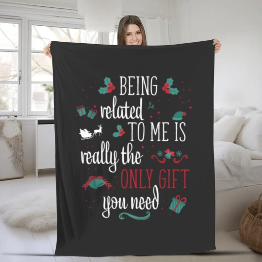 Discover Funny Christmas XMAS Women Men Couples Christmas Fleece Blankets