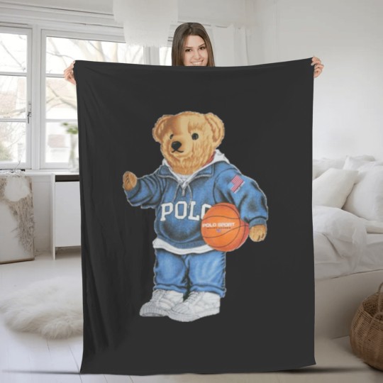 Discover Polo Basketball Bear Fleece Blankets