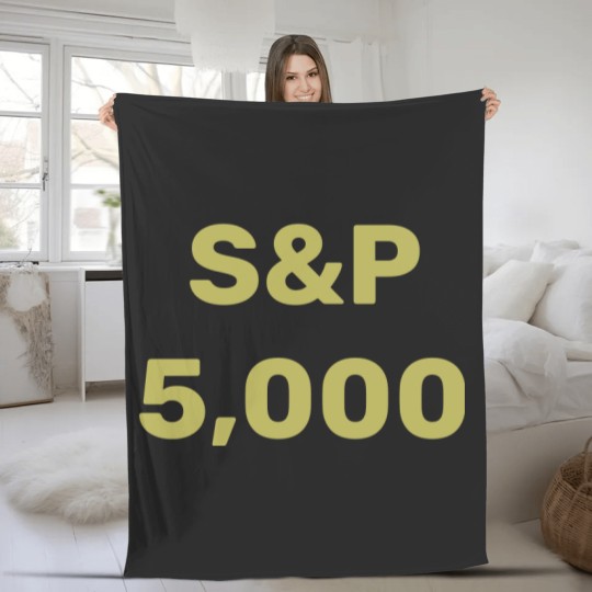Discover S&P 5,000 Level Stock Market Index Celebration Fleece Blankets