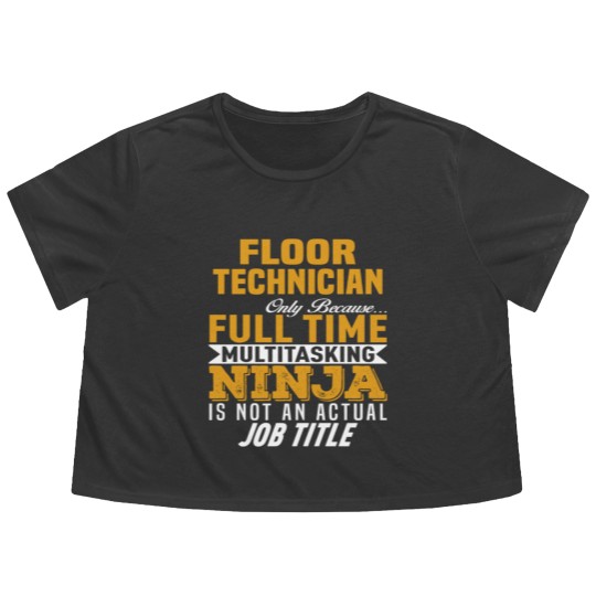 Discover Floor Technician Flowy Cropped Tees