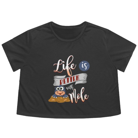 Discover Life is better with a Mole Moles Flowy Cropped Tees