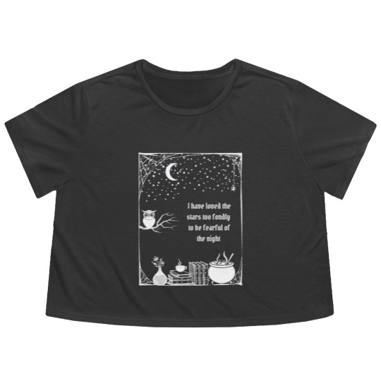 Discover I have loved the stars too fondly Flowy Cropped Tees