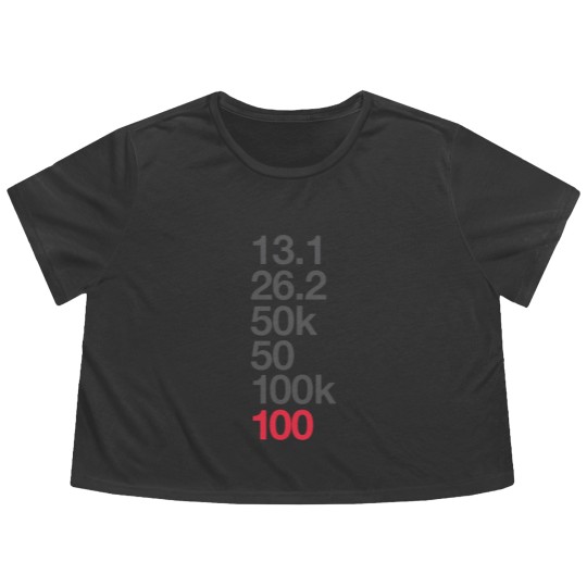 Discover 100 Miler Ultra Running - Ultramarathon - Flowy Cropped Tees