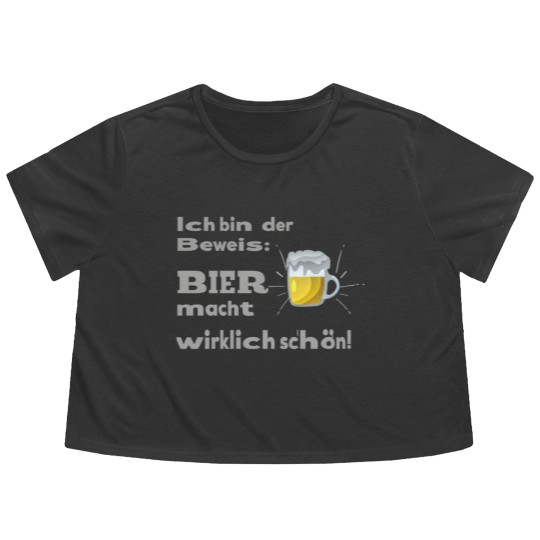 Discover Beer Quote Funny Funny brewery Flowy Cropped Tees