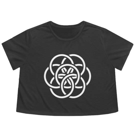 Discover The International Flag of Planet Earth Flowy Cropped Tees