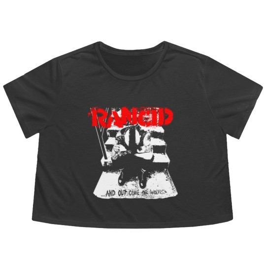 Discover Rancid And Out Come The Wolves  Merchandis Flowy Cropped Tees