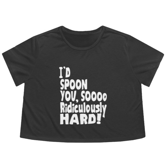 Discover Spoon You So Ridiculously Hard Flowy Cropped Tees
